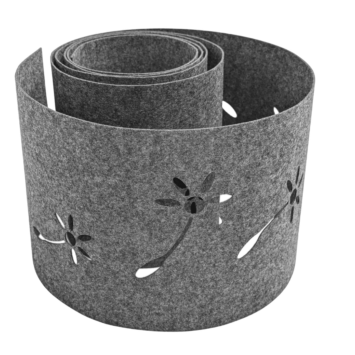 zaun|zu&reg; Sichtschutz Design Vlies Dekor Pusteblume Einzelstreifen Hellgrau 2,55m - Bild 1