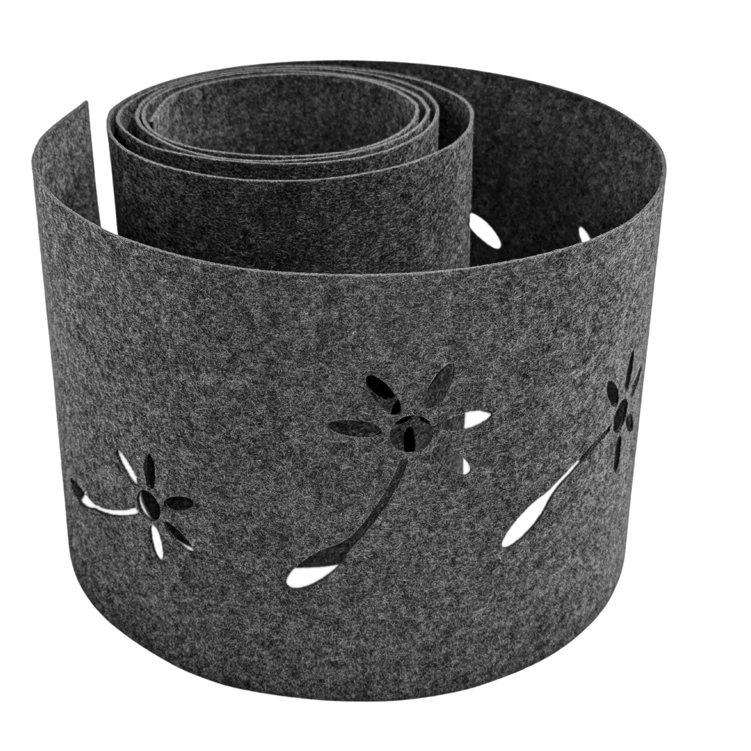 zaun|zu&reg; Sichtschutz Design Vlies Dekor Pusteblume Einzelstreifen Anthrazitgrau 2,55m - Bild 1