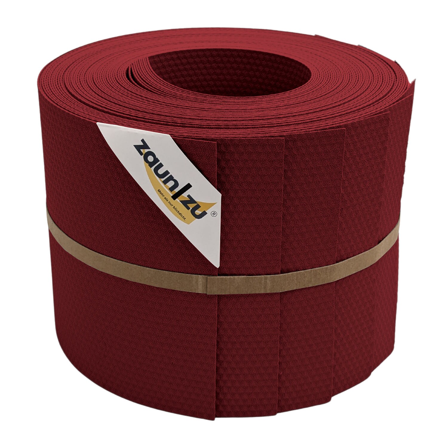 zaun zu® Sichtschutzstreifen Delux-P Einzelstreifen Wabenstruktur Bordeauxrot 10x 2,55m