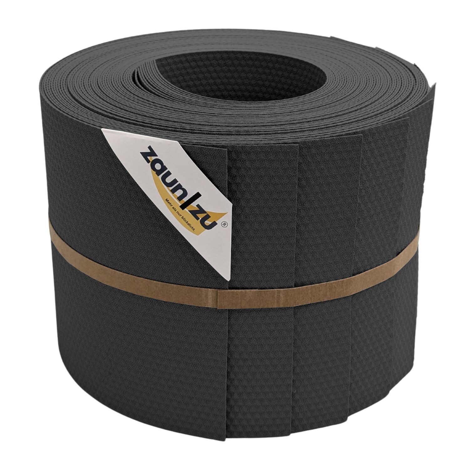zaun zu® Sichtschutzstreifen Delux-P Einzelstreifen Wabenstruktur Anthrazit 10x 2,55m
