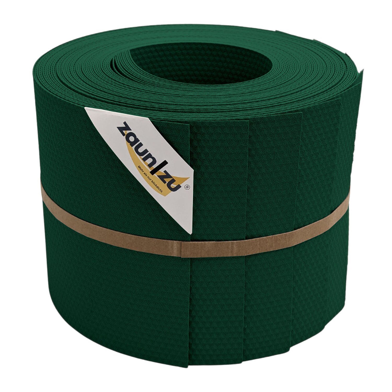 zaun zu® Sichtschutzstreifen Delux-P Einzelstreifen Wabenstruktur Grün 10x 2,55m