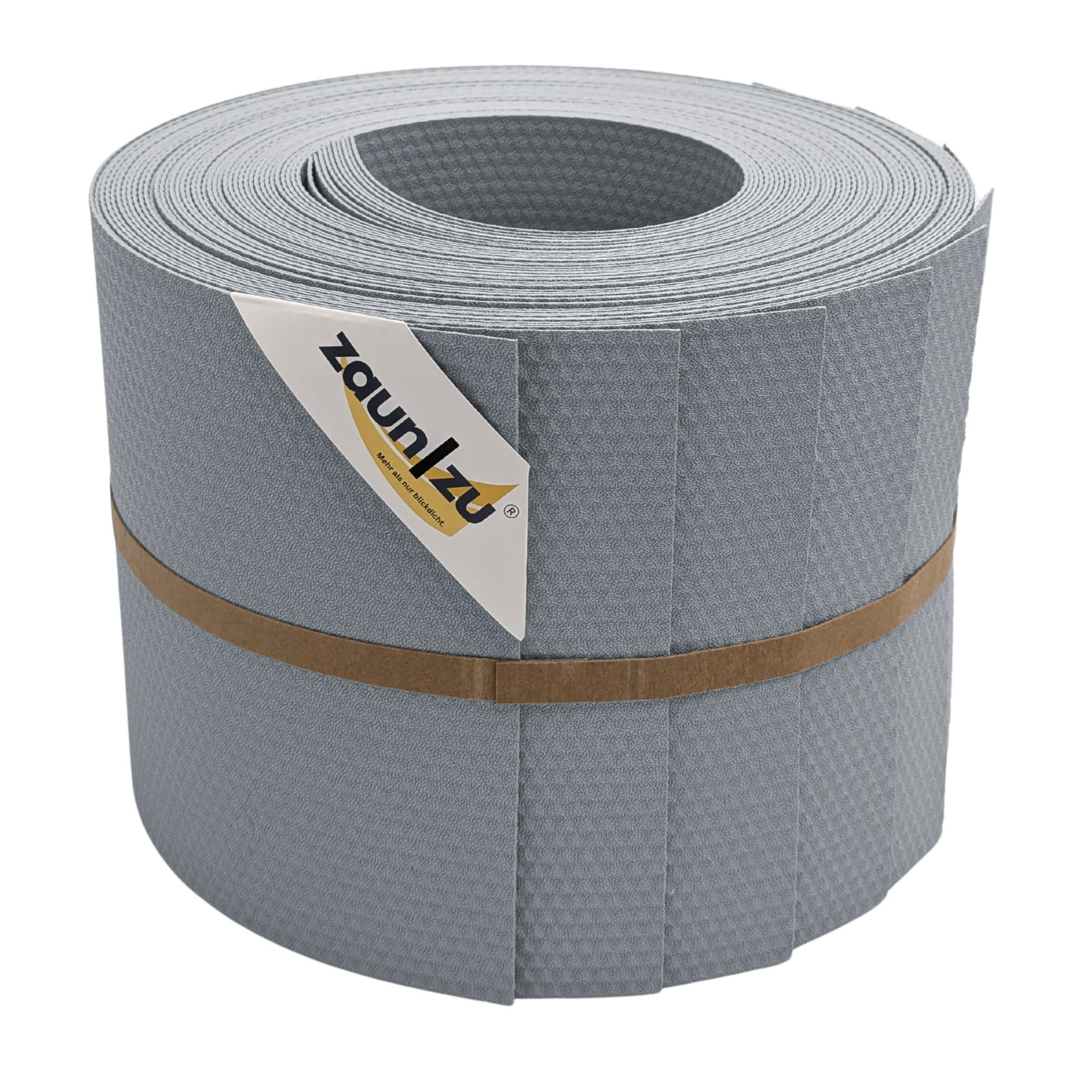 zaun|zu&reg; Sichtschutzstreifen Delux-P Einzelstreifen Wabenstruktur Fenstergrau 10x 2,55m - Bild 1