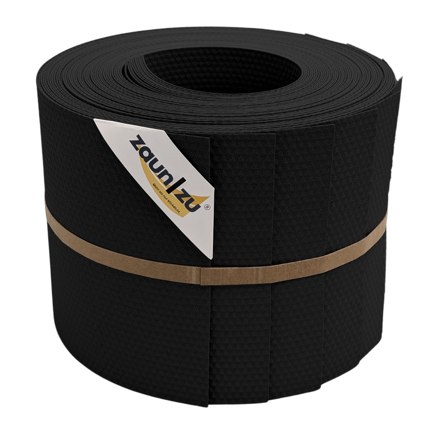 zaun zu® Sichtschutzstreifen Delux-P Einzelstreifen Wabenstruktur Schwarz 10x 2,55m