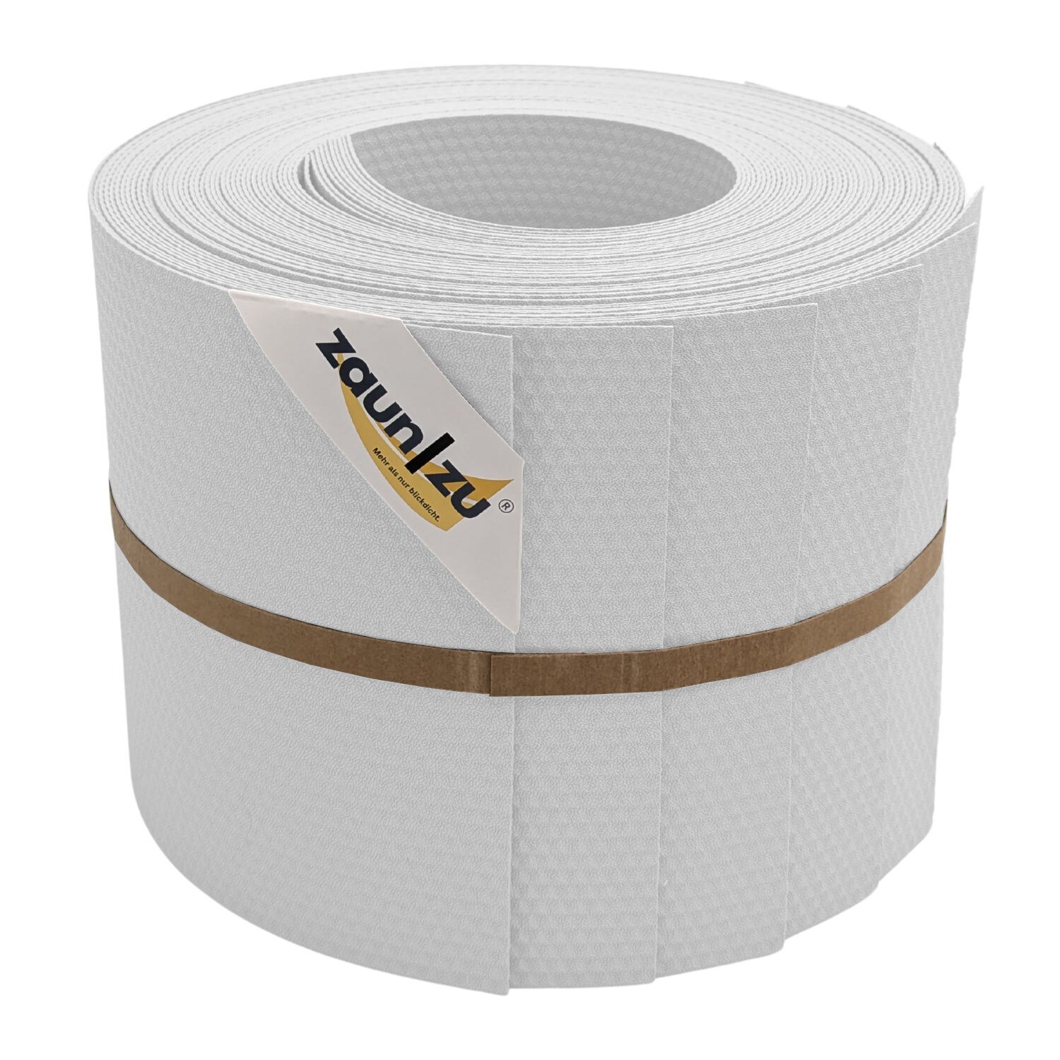 zaun zu® Sichtschutzstreifen Delux-P Einzelstreifen Wabenstruktur Weiß 10x 2,55m
