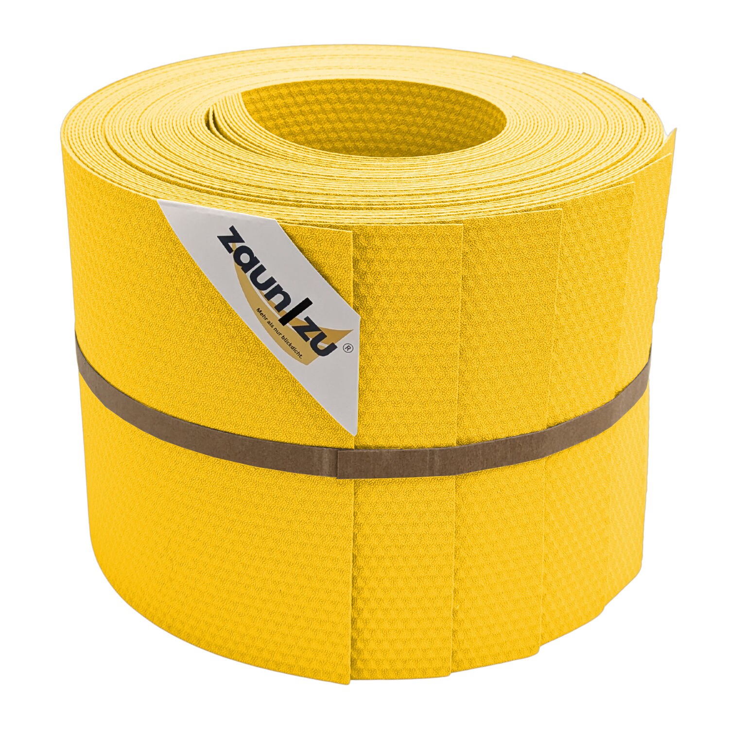 zaun zu® Sichtschutzstreifen Delux-P Einzelstreifen Wabenstruktur Gelb 10x 2,55m