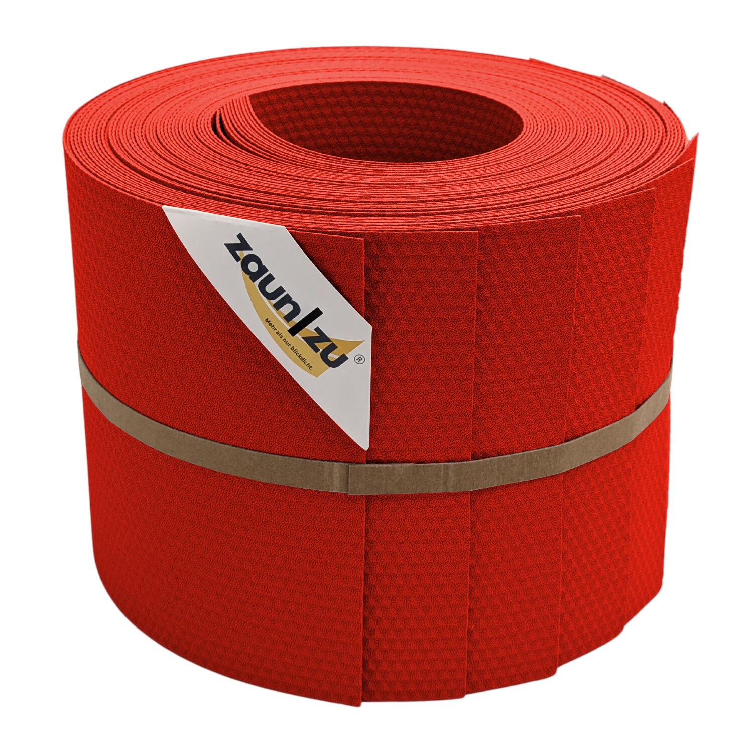 zaun zu® Sichtschutzstreifen Delux-P Einzelstreifen Wabenstruktur Rot 10x 2,55m