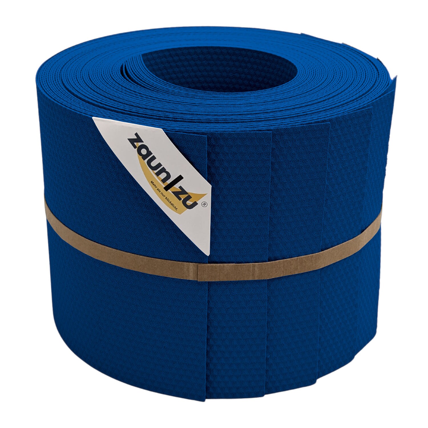 zaun|zu&reg; Sichtschutzstreifen Delux-P Einzelstreifen Wabenstruktur Enzianblau 10x 2,55m - Bild 1