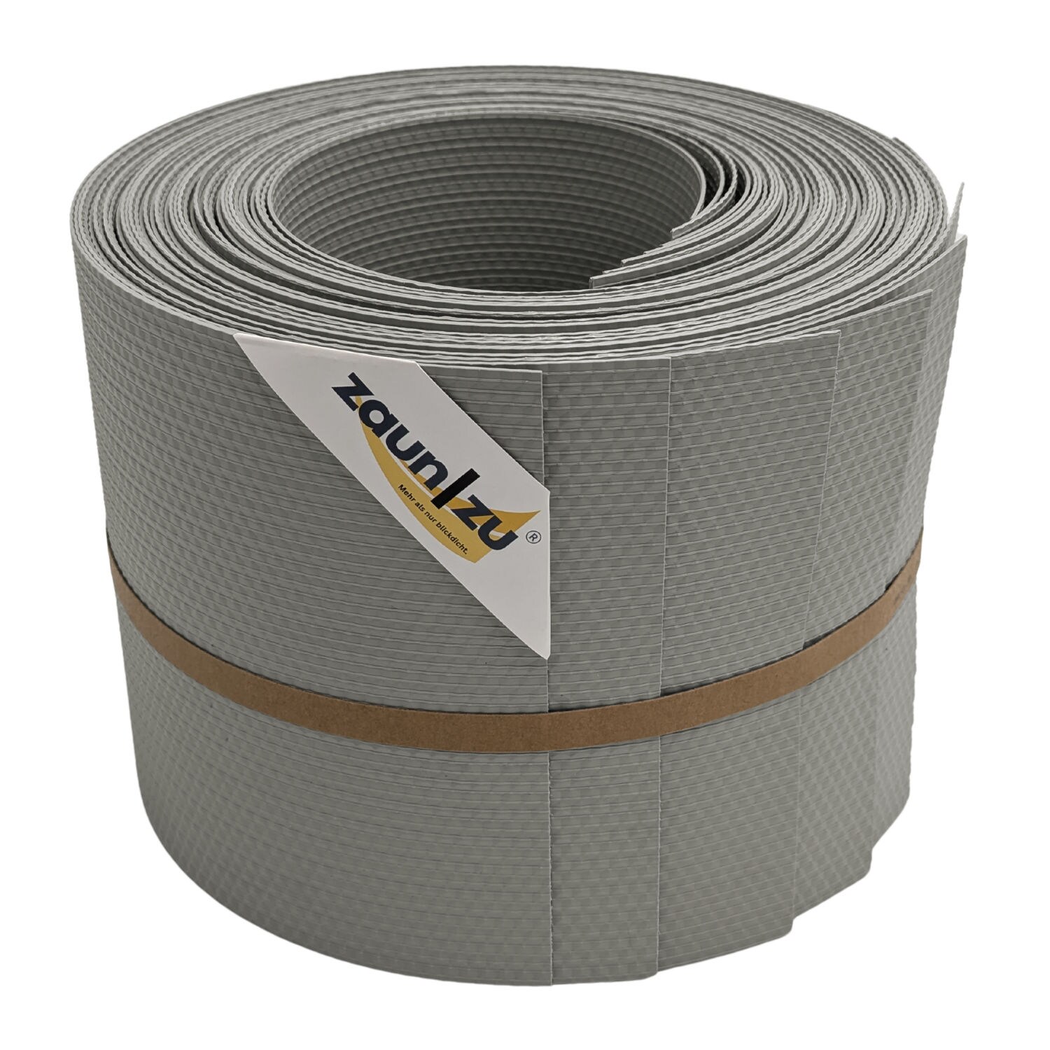 zaun zu® Sichtschutzstreifen Delux-R Einzelstreifen Wabenstruktur Steingrau 10x 2,55m
