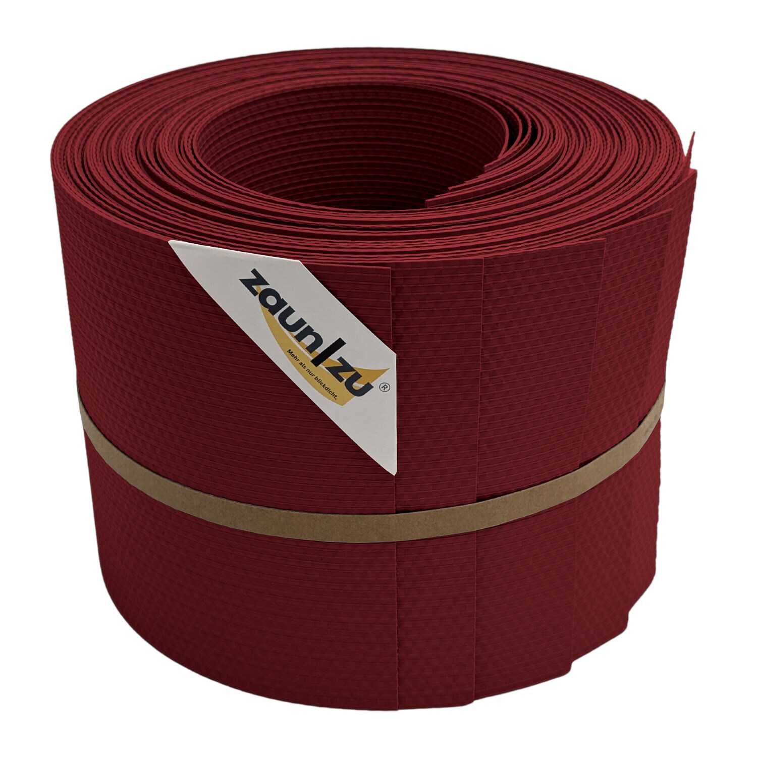 zaun zu® Sichtschutzstreifen Delux-R Einzelstreifen Wabenstruktur Bordeauxrot 10x 2,55m