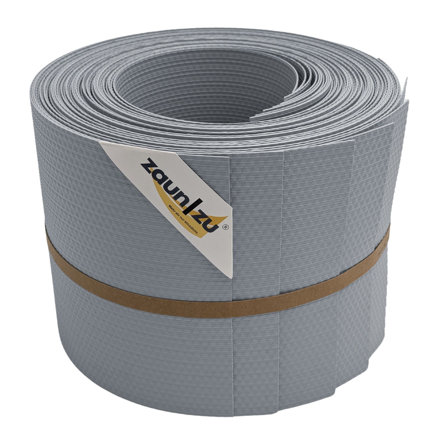 zaun zu® Sichtschutzstreifen Delux-R Einzelstreifen Wabenstruktur Fenstergrau 10x 2,55m