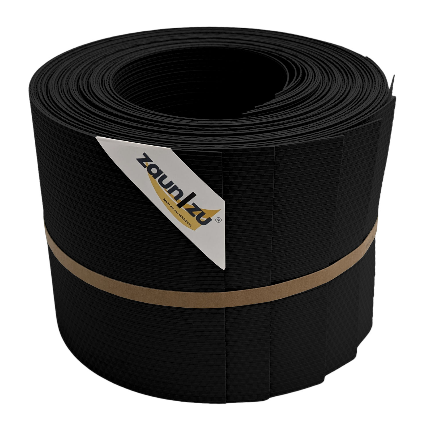 zaun|zu&reg; Sichtschutzstreifen Delux-R Einzelstreifen Wabenstruktur Schwarz 10x 2,55m - Bild 1