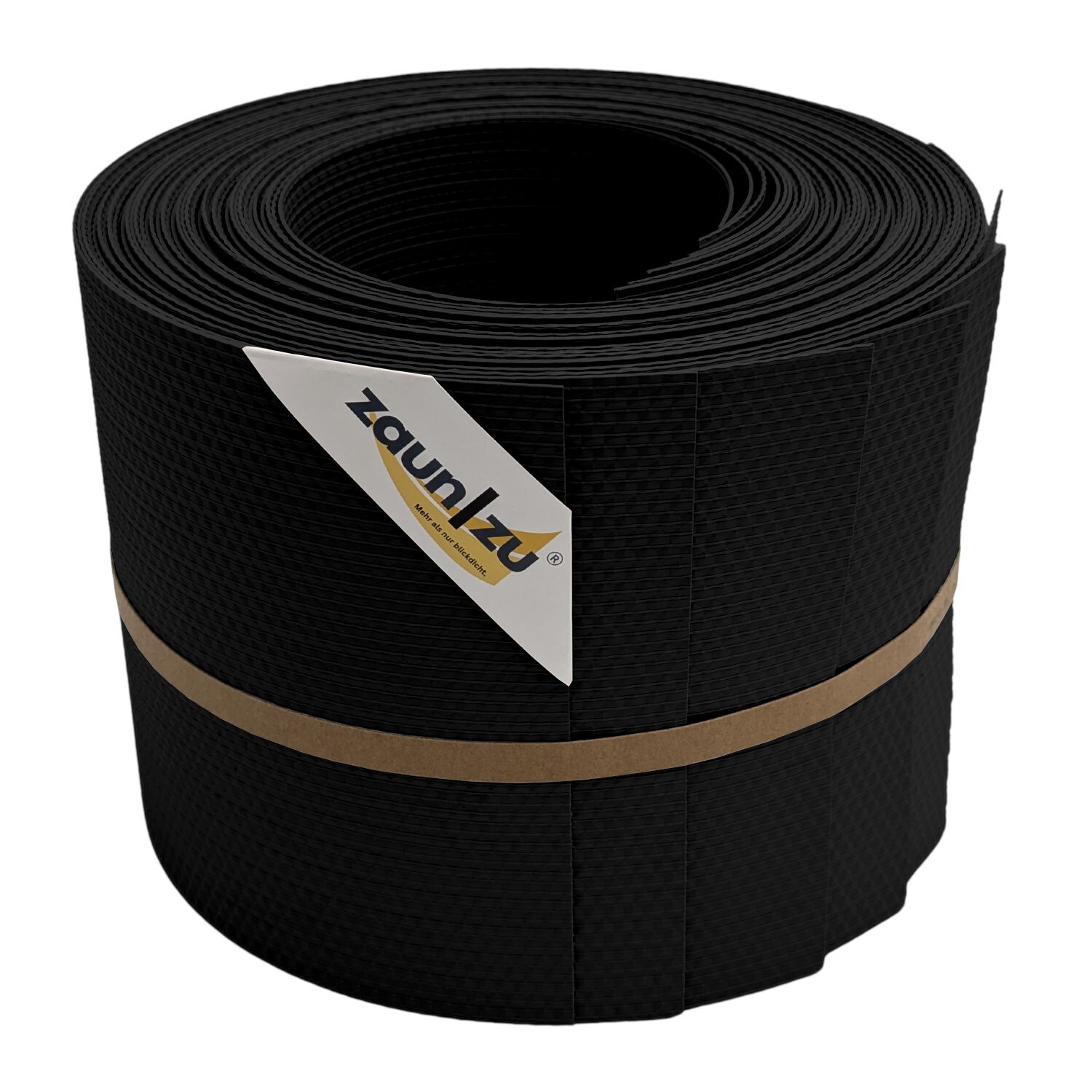 zaun zu® Sichtschutzstreifen Delux-R Einzelstreifen Wabenstruktur Schwarz 10x 2,55m