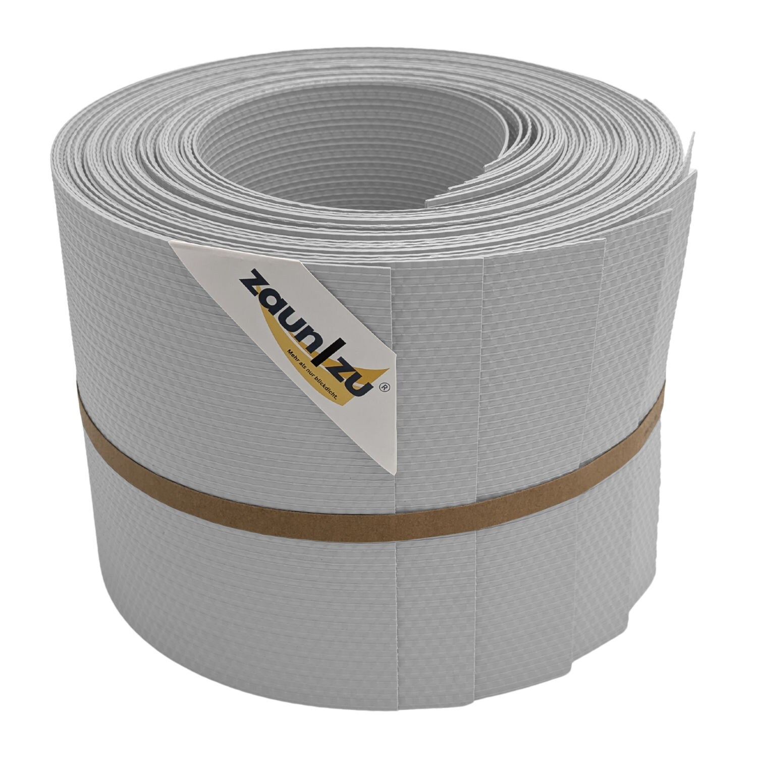 zaun zu® Sichtschutzstreifen Delux-R Einzelstreifen Wabenstruktur Lichtgrau 10x 2,55m