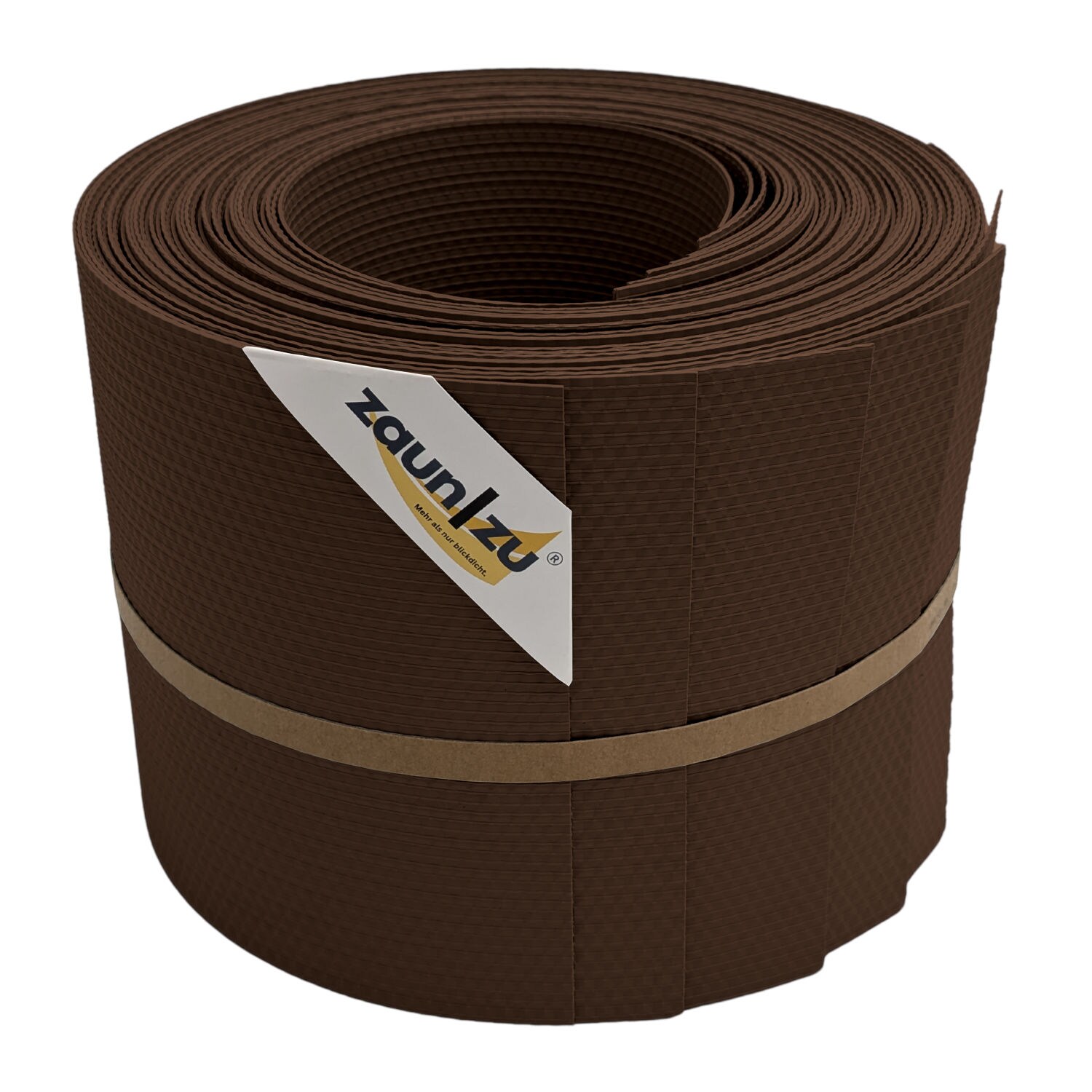 zaun zu® Sichtschutzstreifen Delux-R Einzelstreifen Wabenstruktur Braun 10x 2,55m