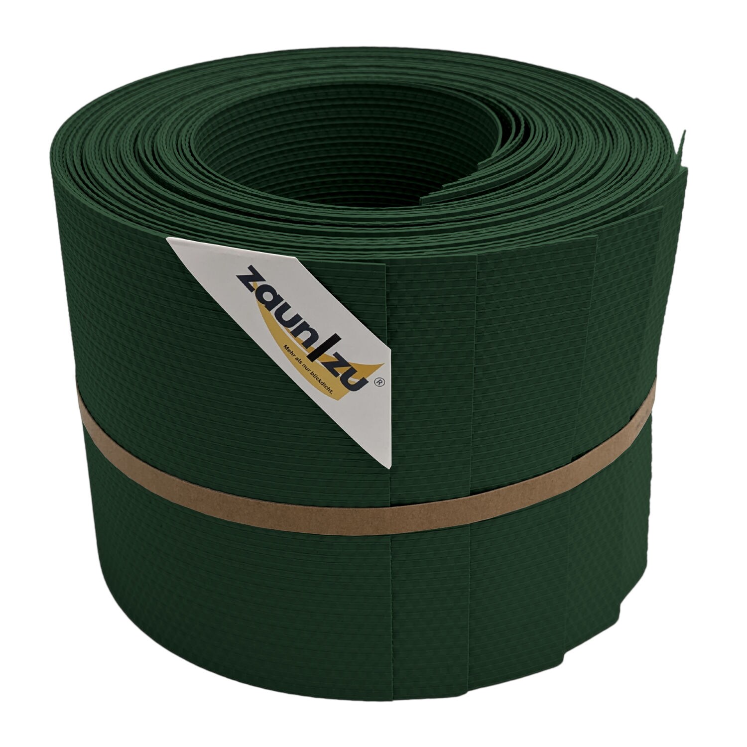 zaun zu® Sichtschutzstreifen Delux-R Einzelstreifen Wabenstruktur Tannengrün 10x 2,55m