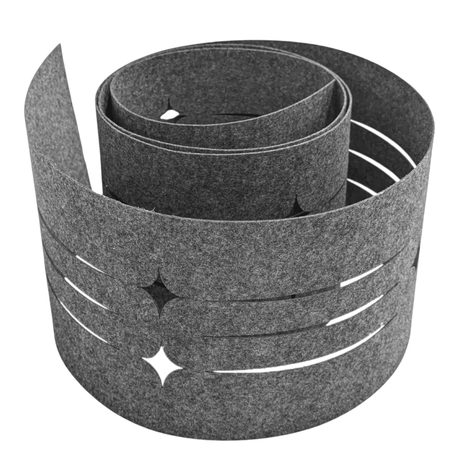 zaun|zu&reg; Sichtschutzstreifen Design Vlies Dekor Starline Einzelstreifen Schwarzgrau 2,55m - Bild 1