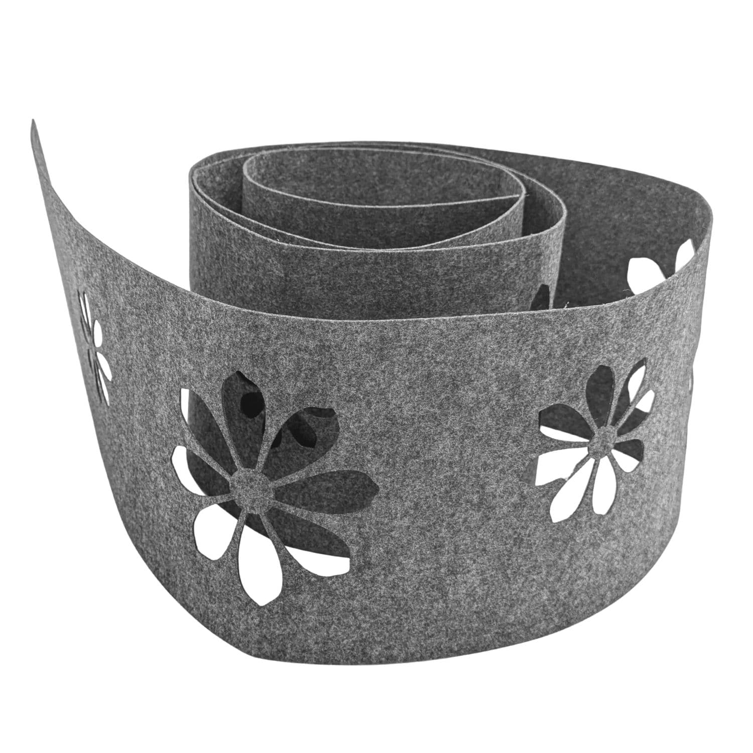 zaun|zu&reg; Sichtschutzstreifen Design Vlies Dekor Sonnenblume Einzelstreifen Hellgrau 2,55m - Bild 1