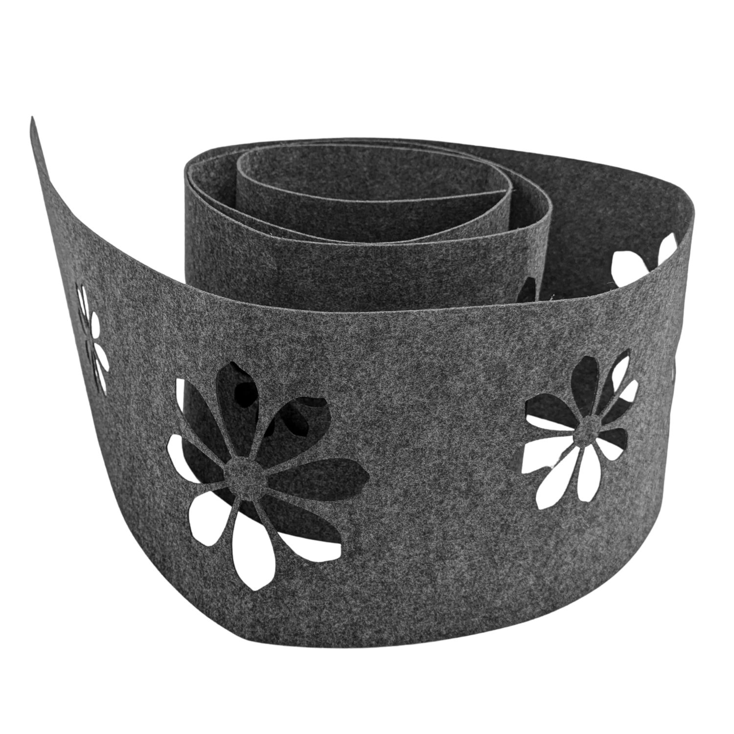 zaun|zu&reg; Sichtschutz Design Vlies Dekor Sonnenblume Einzelstreifen Anthrazitgrau 2,55m - Bild 1