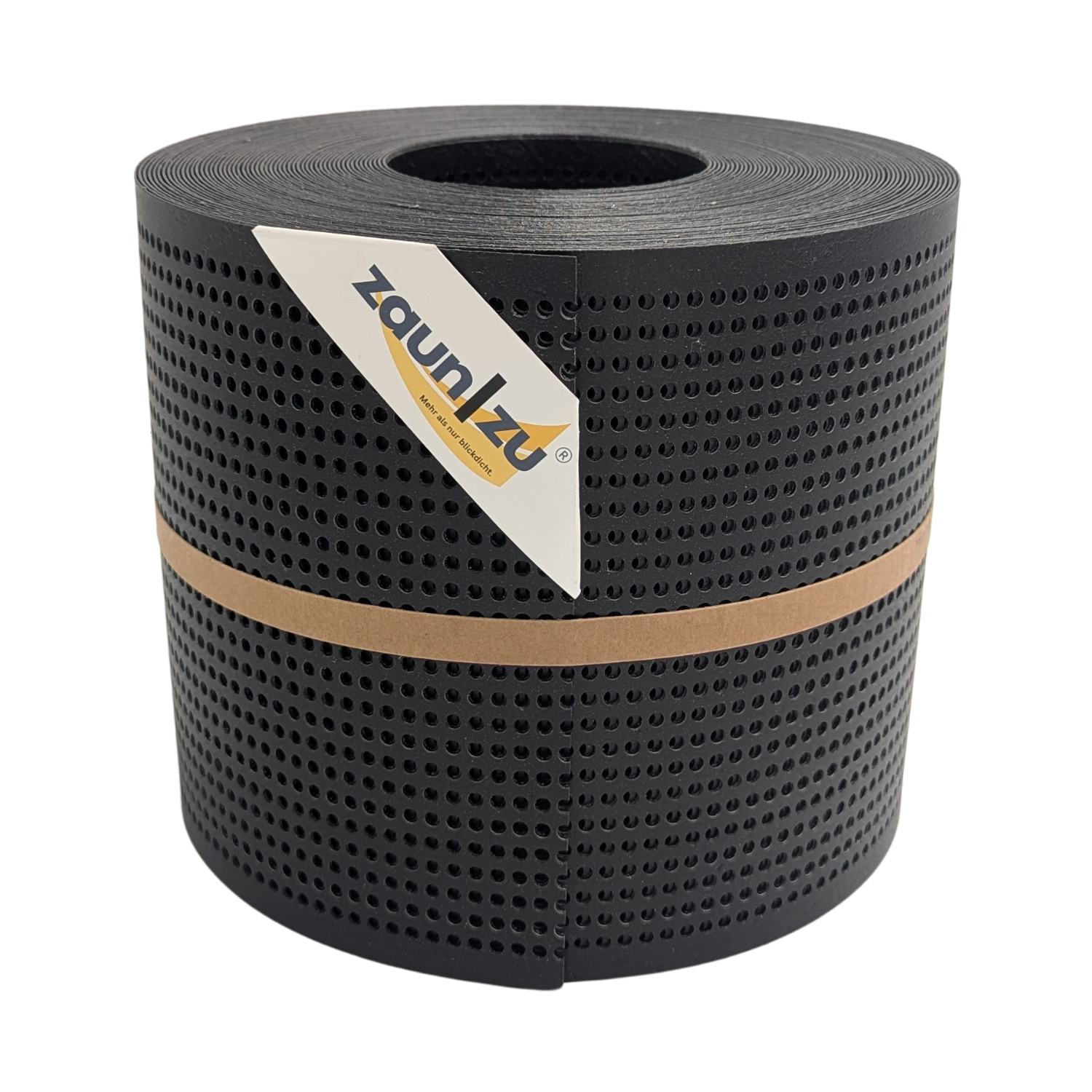 zaun|zu&reg; Sichtschutz Polyal ECO Gelocht 30 Prozent Streifen Schwarz 26m - Bild 1
