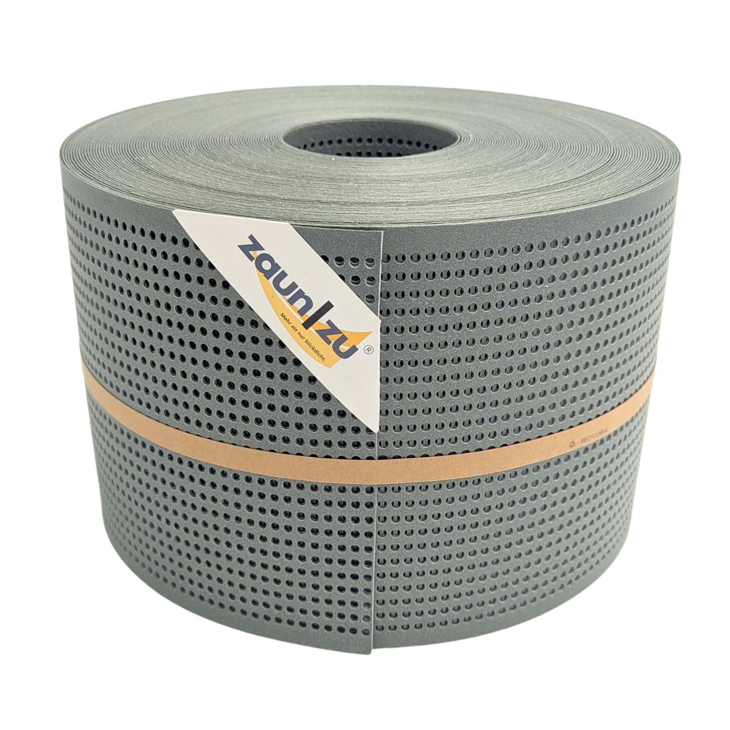 zaun|zu&reg; Sichtschutz Polyal ECO Gelocht 30 Prozent Streifen Salbei 50m - Bild 1