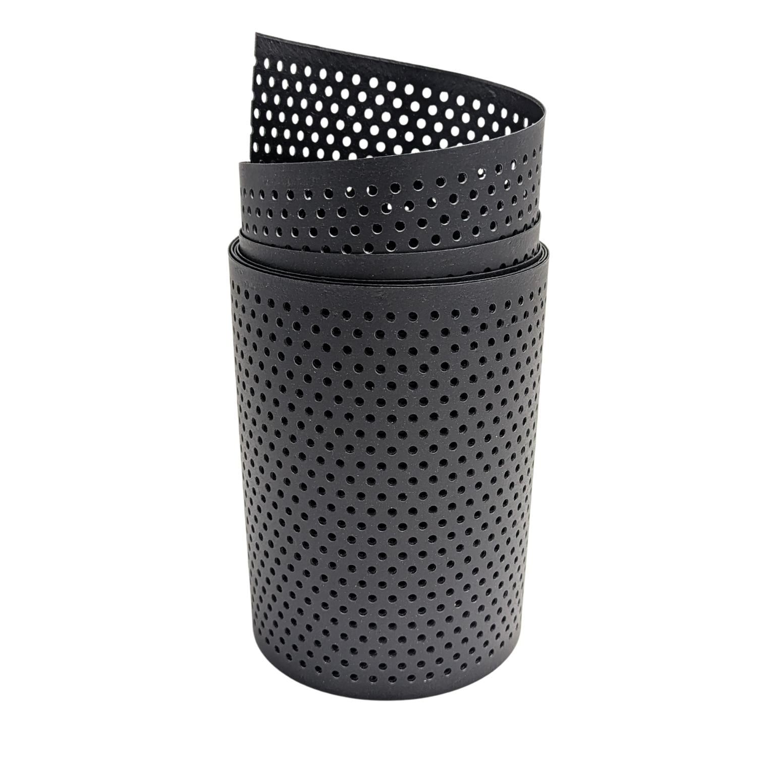 zaun|zu&reg; Sichtschutzstreifen Polyal ECO Gelocht 20 Prozent Streifen Schwarz 2,55m - Bild 1