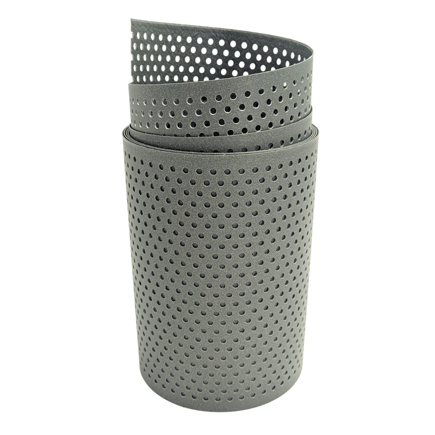 zaun|zu&reg; Sichtschutzstreifen Polyal ECO Gelocht 20 Prozent Streifen Salbei 2,55m - Bild 1