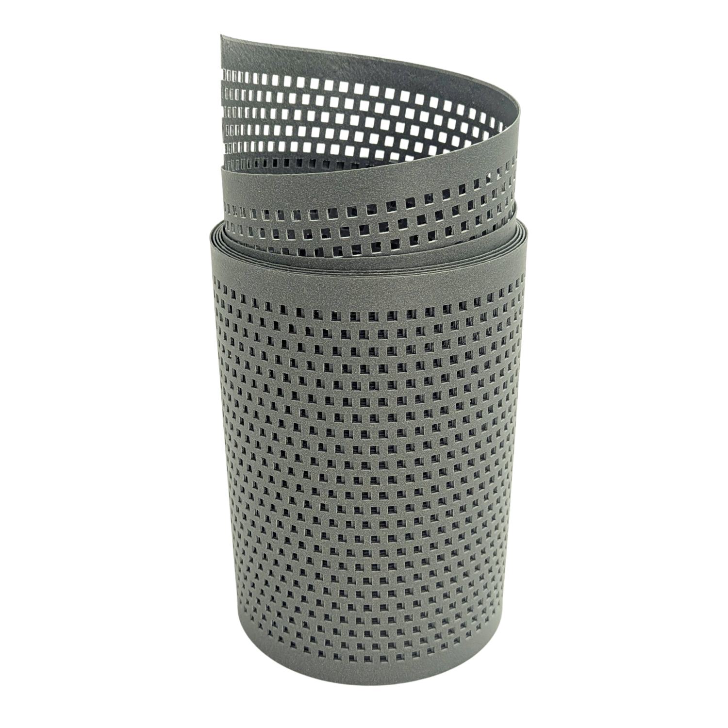 zaun|zu&reg; Sichtschutz Polyal ECO Gelocht QUADRAT Streifen Salbei 2,55m - Bild 1