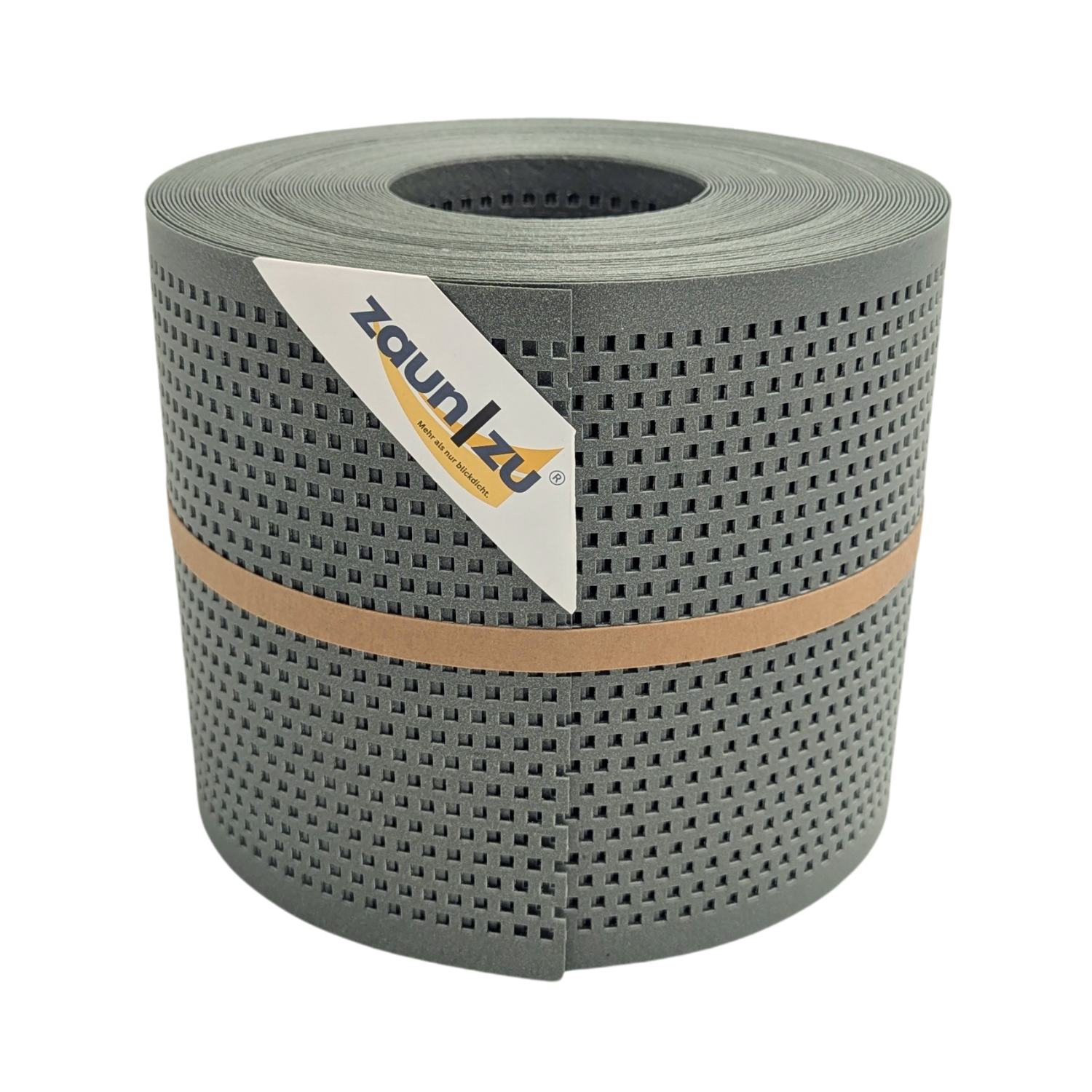 zaun|zu&reg; Sichtschutzstreifen Polyal ECO Gelocht QUADRAT Streifen Salbei 26m - Bild 1