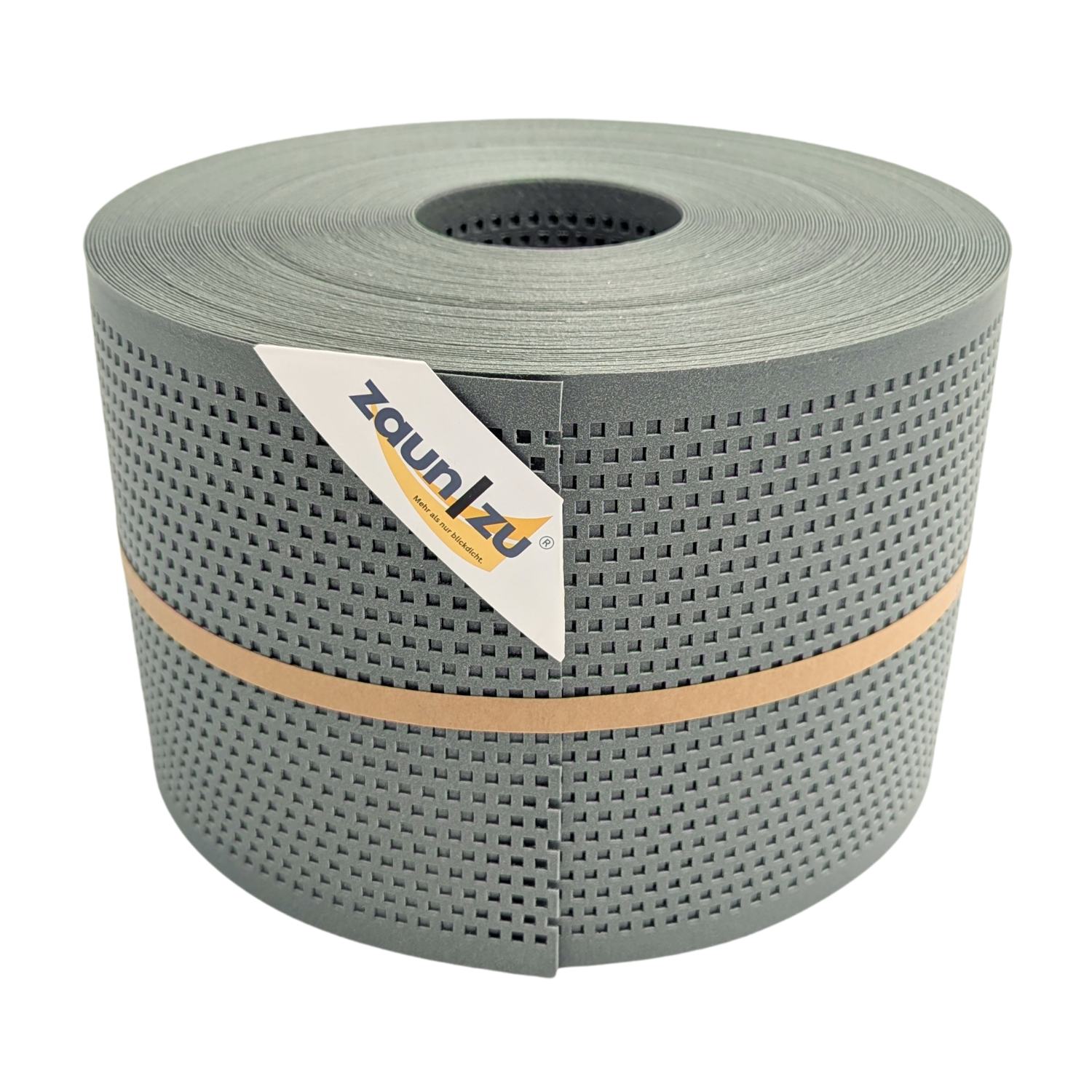 zaun|zu&reg; Sichtschutz Polyal ECO Gelocht QUADRAT Streifen Salbei 50m - Bild 1