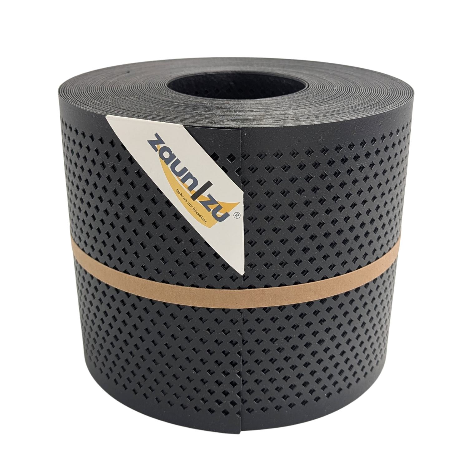 zaun|zu&reg; Sichtschutz Polyal ECO Gelocht DIAMANT Streifen Schwarz 26m - Bild 1