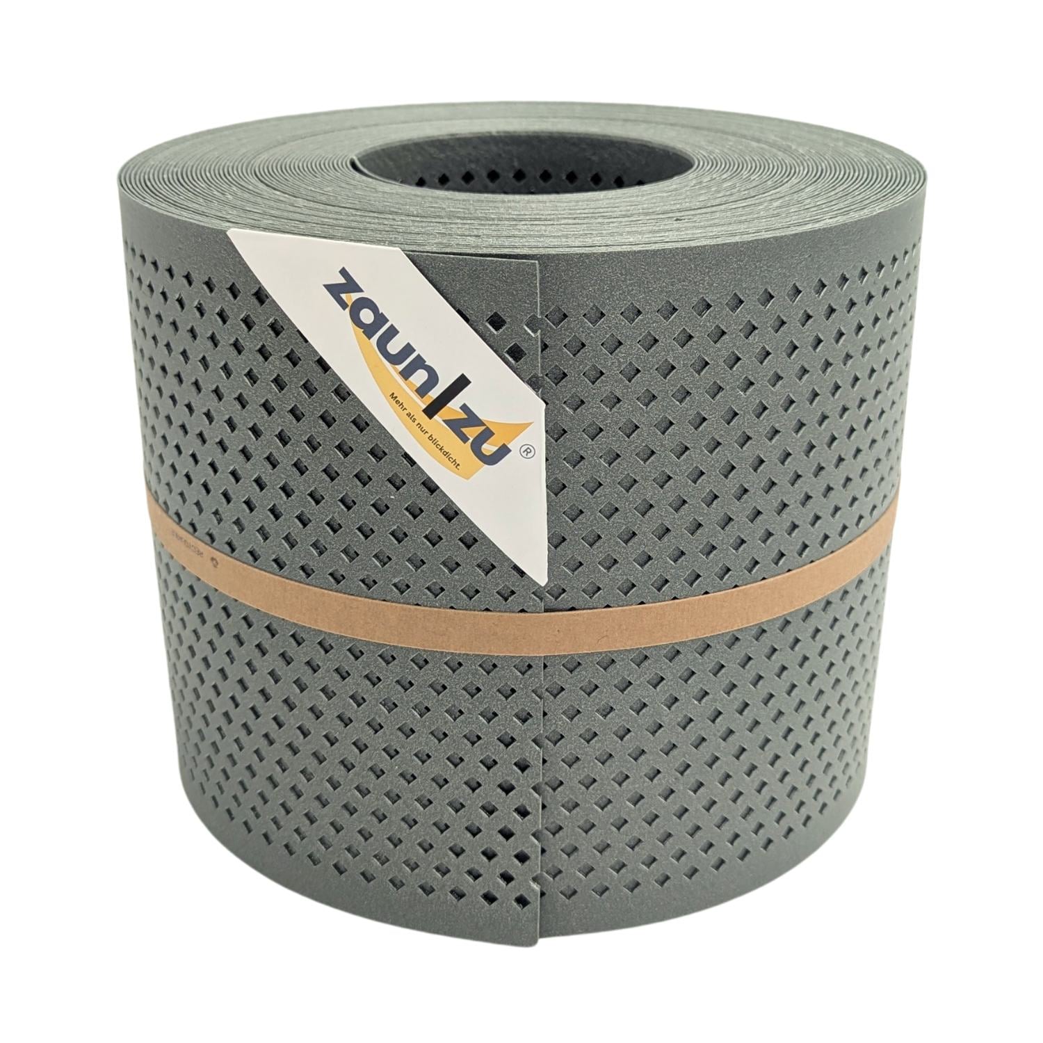 zaun|zu&reg; Sichtschutzstreifen Polyal ECO Gelocht DIAMANT Streifen Salbei  26m - Bild 1