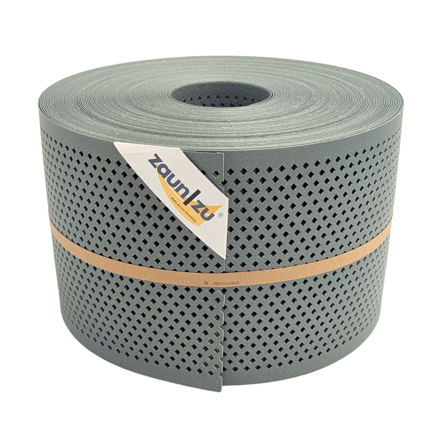 zaun|zu&reg; Sichtschutzstreifen Polyal ECO Gelocht DIAMANT Streifen Salbei 50m - Bild 1