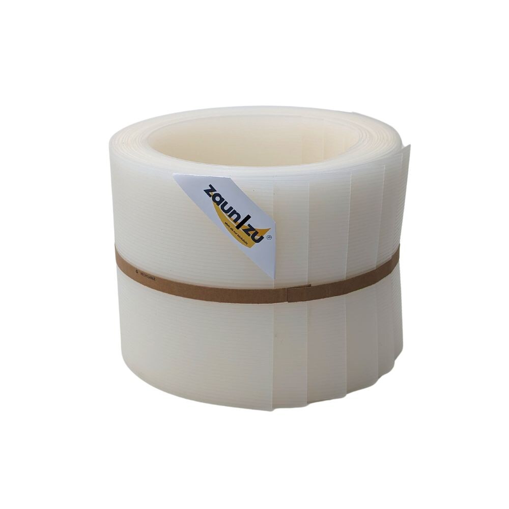 zaun|zu&reg; Sichtschutzstreifen Rille 10x Einzelstreifen 2,55m Sichtschutz Milchglas-Optik, 10 x 2,55m - Bild 1