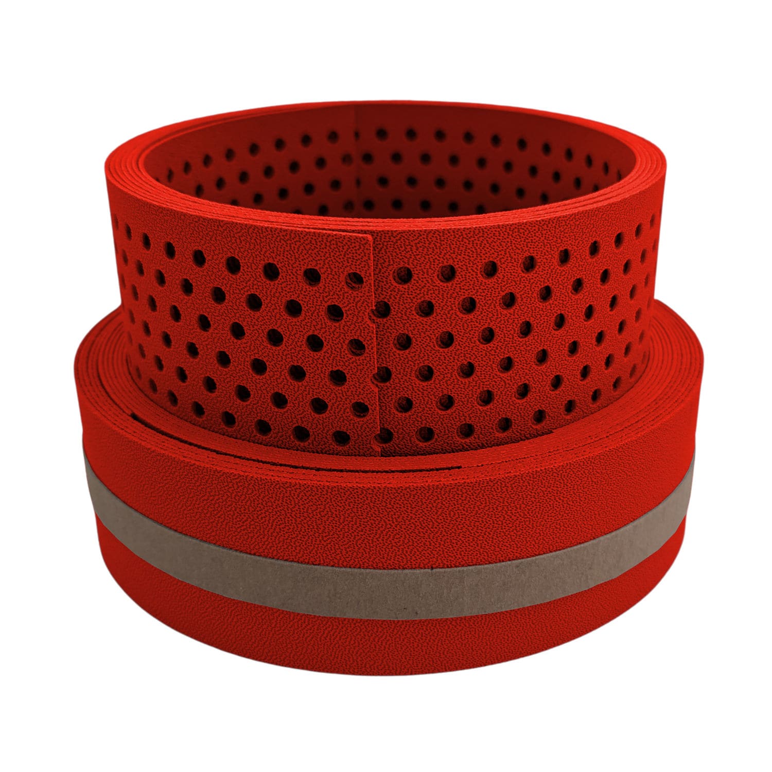 zaun|zu&reg; Sichtschutzstreifen Premium Akzentstreifen Set DUO Rot 2,55m - Bild 1