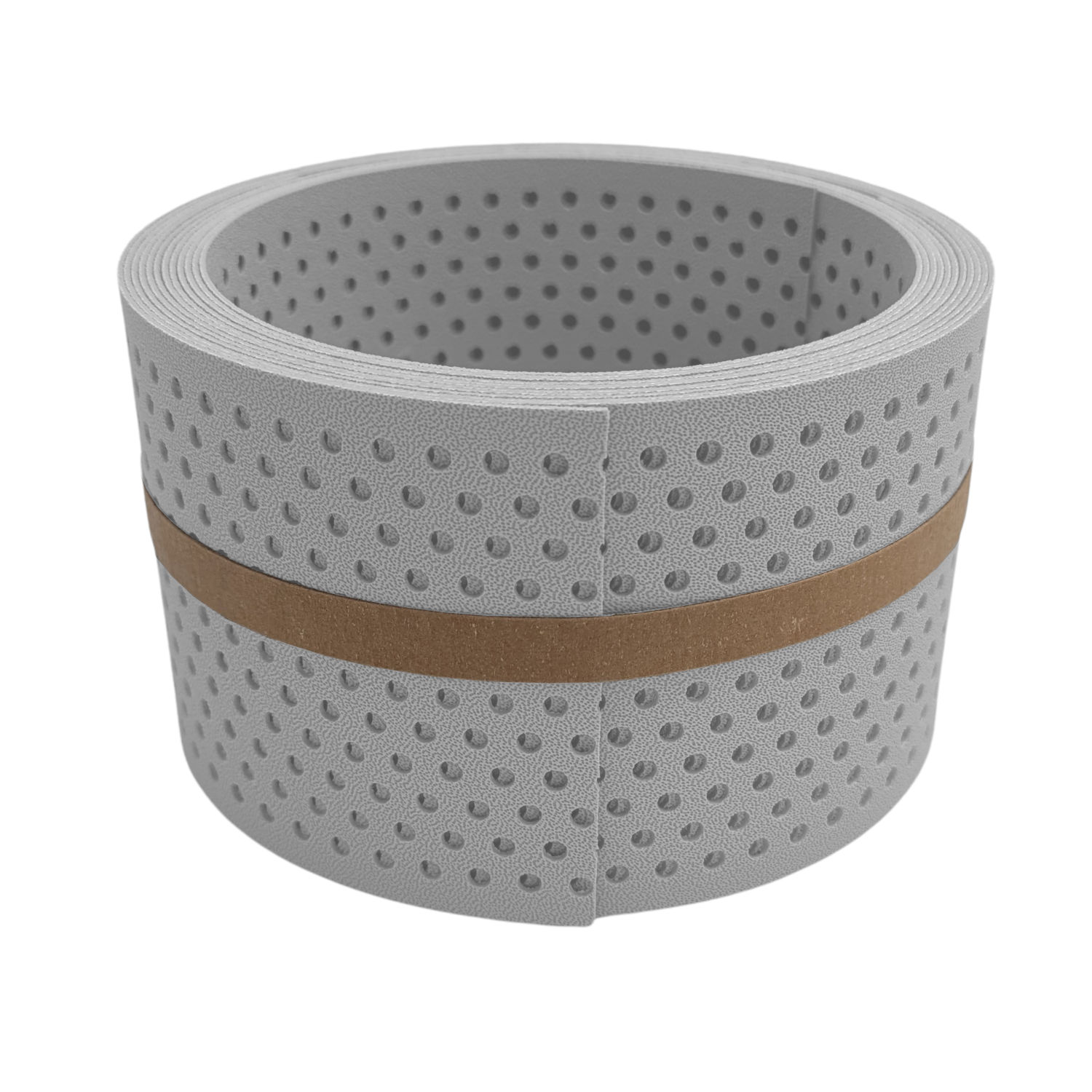 zaun|zu&reg; Sichtschutzstreifen Premium Halbe Set gelocht Einzelstreifen Lichtgrau 2,55m - Bild 1