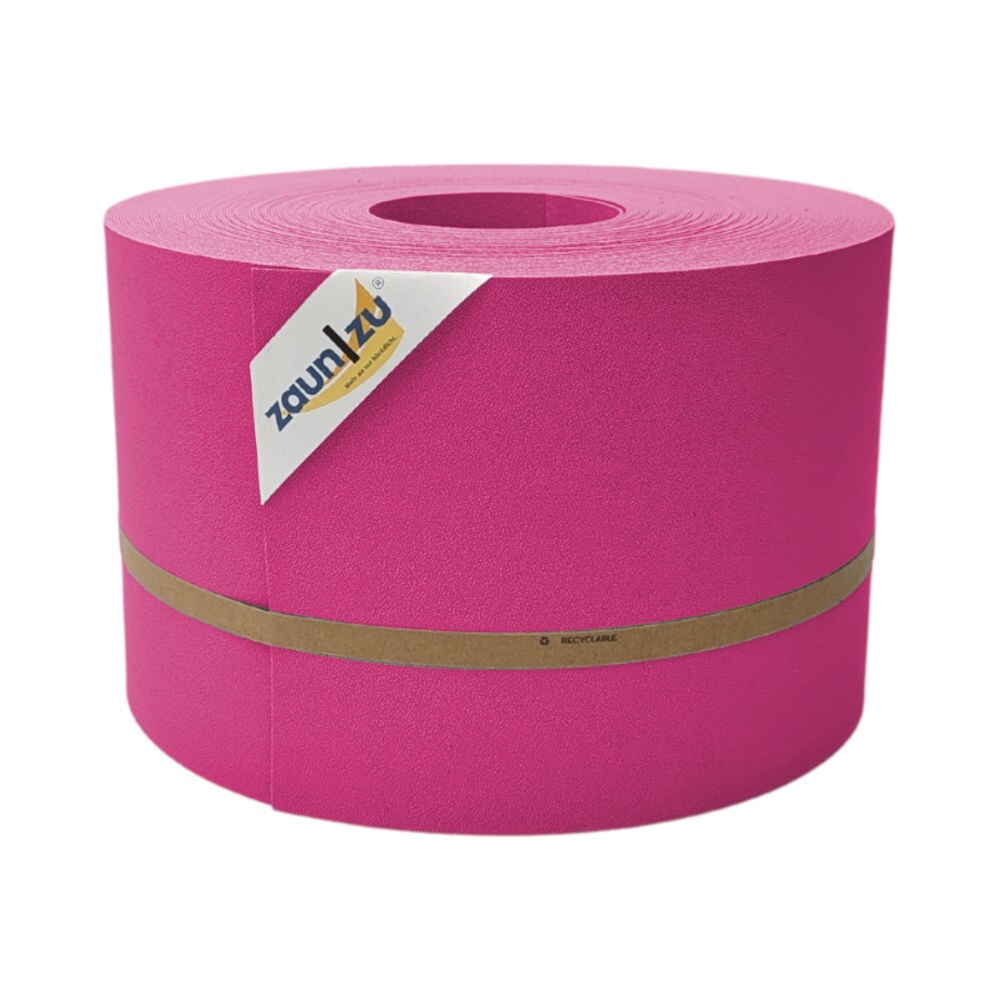 zaun zu® Sichtschutzstreifen Premium für Doppelstabmatten Zaunblende Pink, 50m