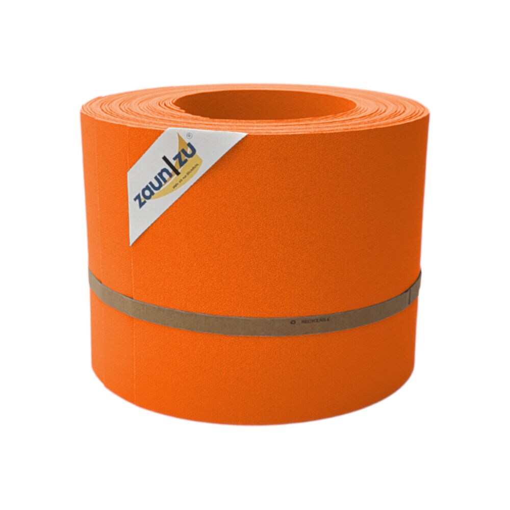 zaun zu® Sichtschutzstreifen PP Sichtschutzstreifen Doppelstabzaun Orange,10x 2,55m