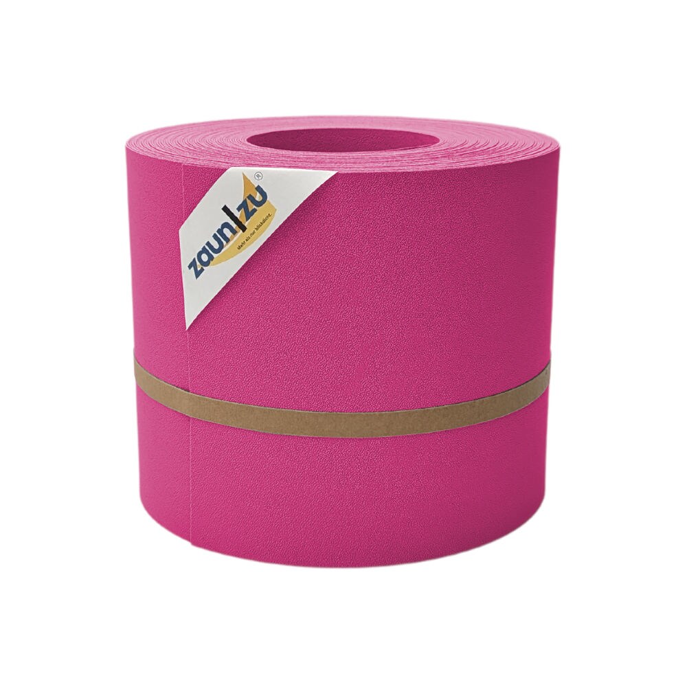 zaun zu® Sichtschutzstreifen Premium für Doppelstabmatten Zaunblende Pink, 26m