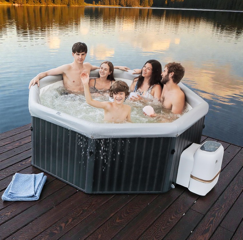 MSpa Whirlpool TUSCANY XXL 2026 - 193cm FRAME Outdoor Indoor Pool F-TU062W inkl. App, UVC - Bild 1