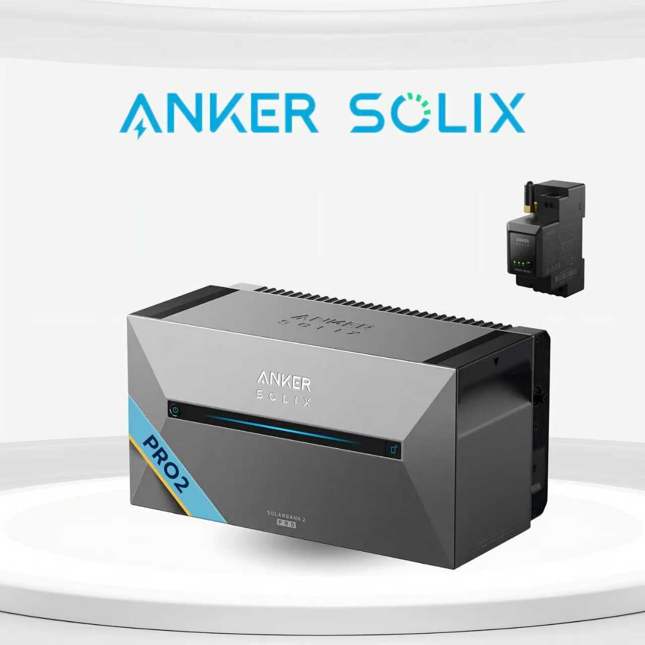 Anker SOLIX Solarbank 2 E1600 pro, Speicher für Balkonkraftwerk, 1,6kWh, mit Smart Meter | 08711544650072
