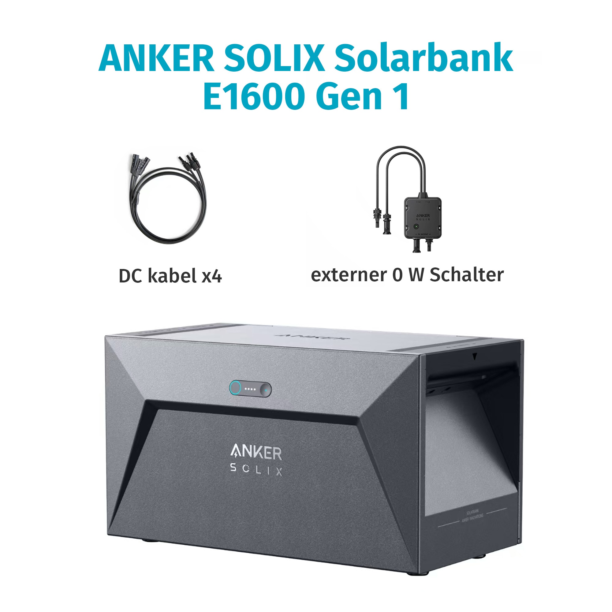 Anker SOLIX Solarbank E1600 alte Version (Basisversion ohne Heizfilm, mit externer 0W Schalter) - Bild 1