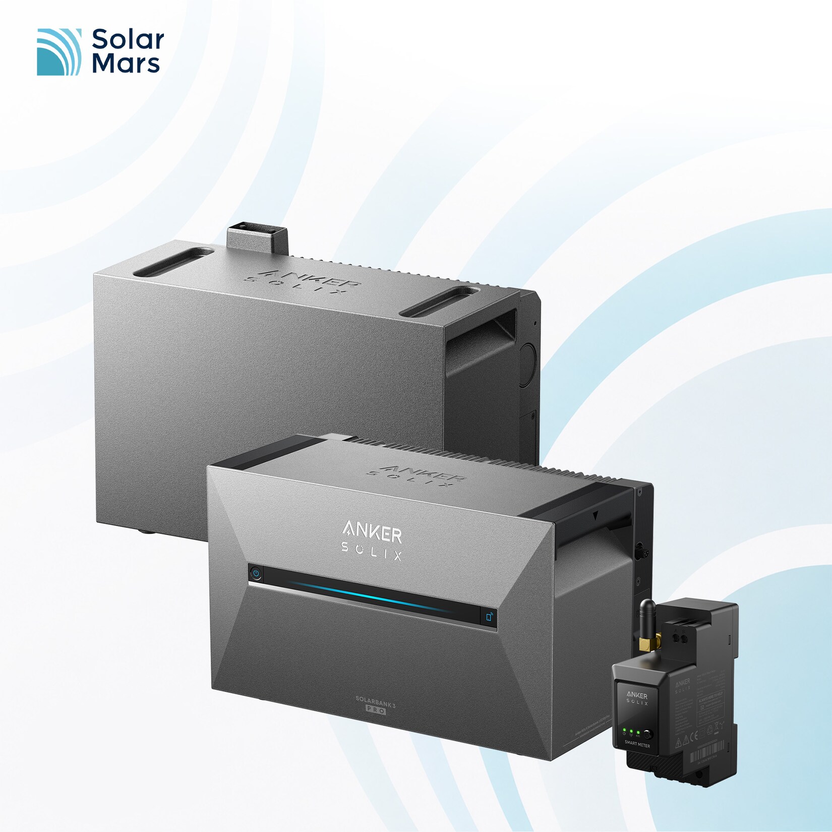 SOLIX Solarbank 3 E2700 Pro mit 1x BP5000 Erweiterungsbatterien und Smart Meter Gen 1
