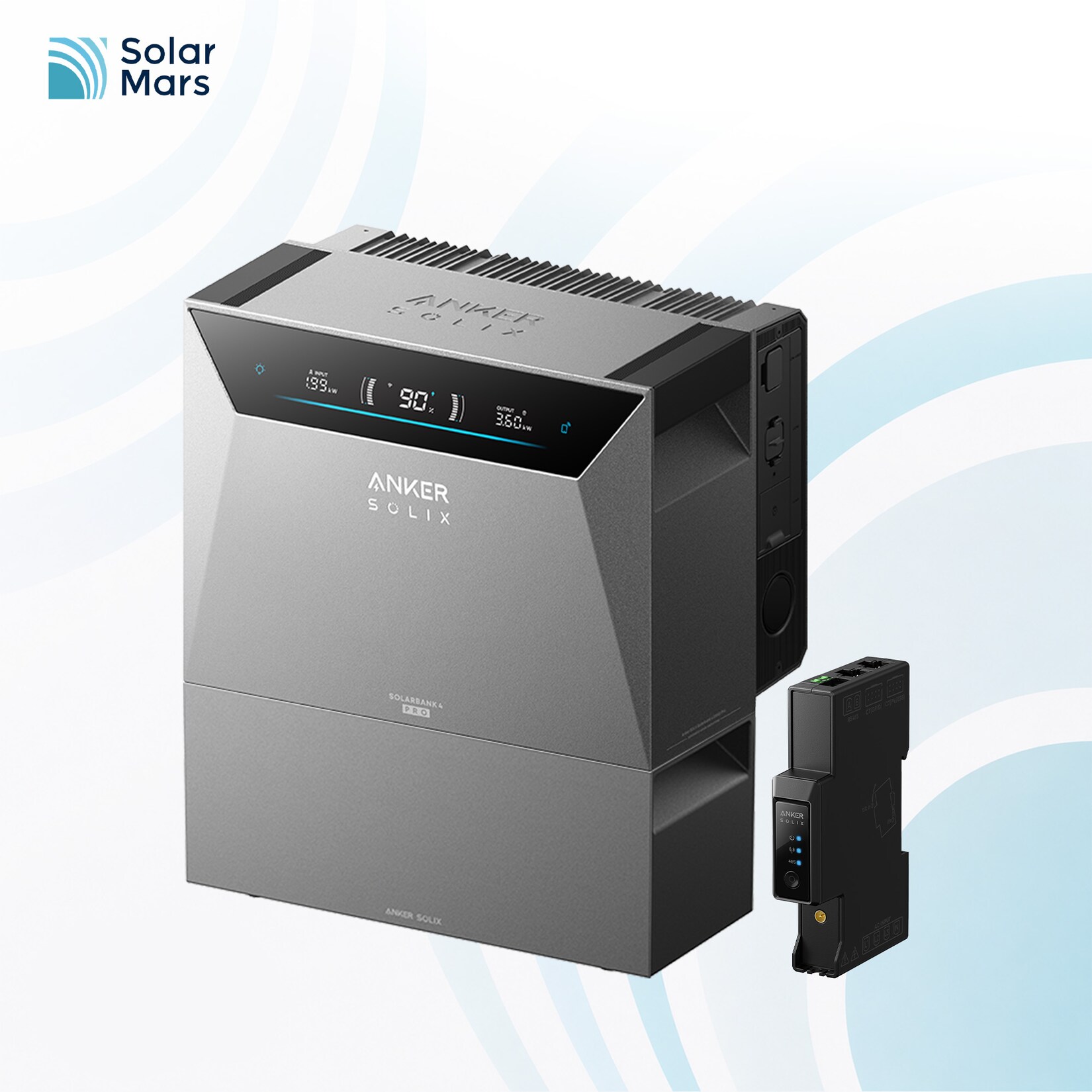 SOLIX Solarbank 4 E5000 Pro mit 1x BP2700 Erweiterungsbatterien und Smart Meter Gen 2(Dreiphasig)