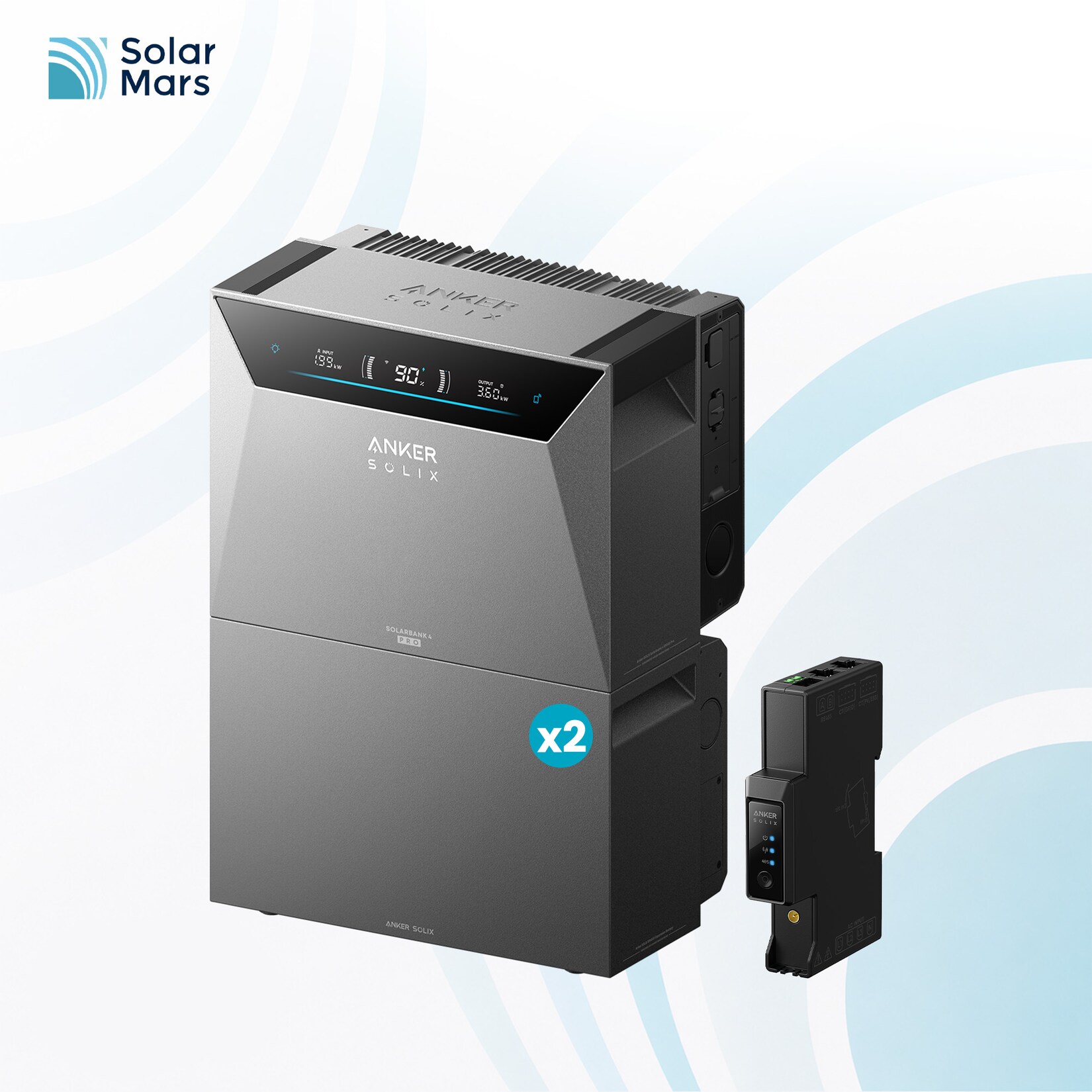 SOLIX Solarbank 4 E5000 Pro mit 2x BP5000 Erweiterungsbatterien und Smart Meter Gen 2