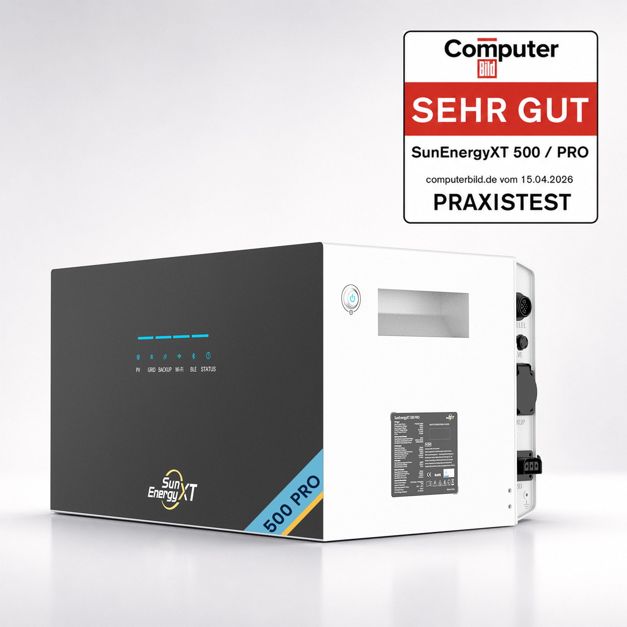 SunEnergyXT 500 PRO 5kWh Speicher 2400W Wechselrichter Notstrom 4 MPPT - Bild 1