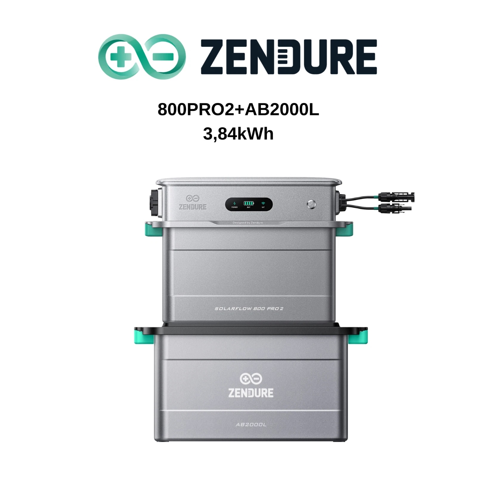 Zendure SolarFlow 800 Pro2 + AB2000L 3,84kWh Solarspeicher 0% MwSt - Bild 1