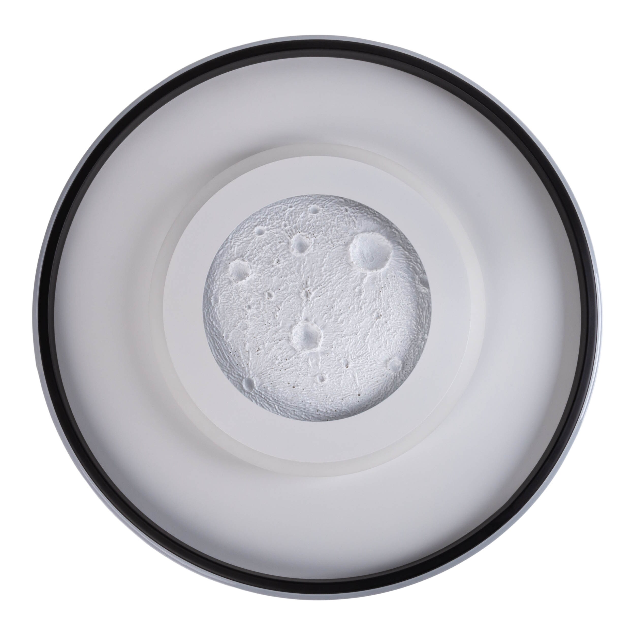 N&auml;ve LED / CCT / RGB Deckenleuchte "LIVANA" inkl. Mondstruktur &Oslash;: 50 cm - Bild 1