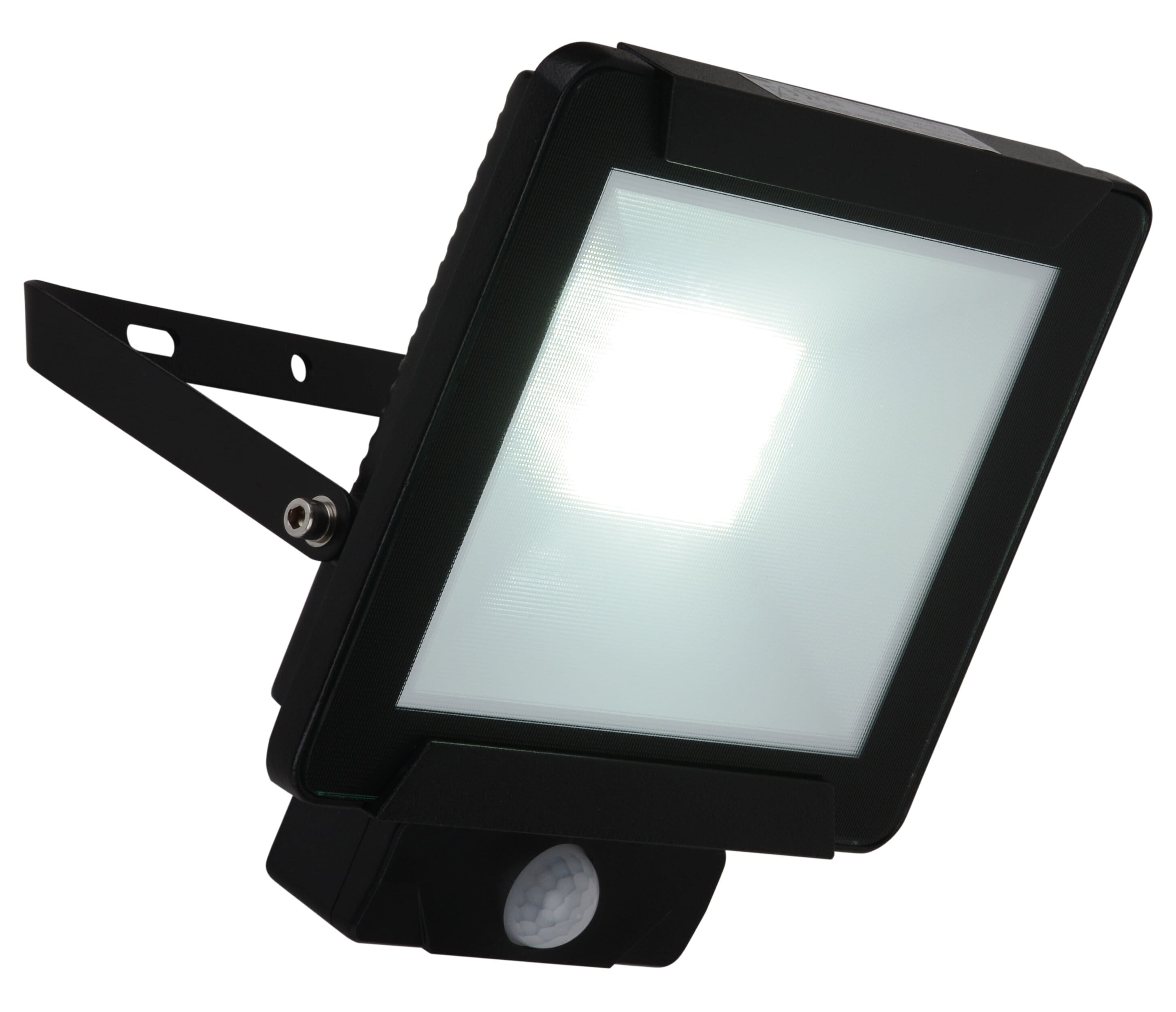 N&auml;ve LED Au&szlig;enleuchte "RADIA" L: 18,5cm 30W inkl. Sensor / schwarz - Bild 1