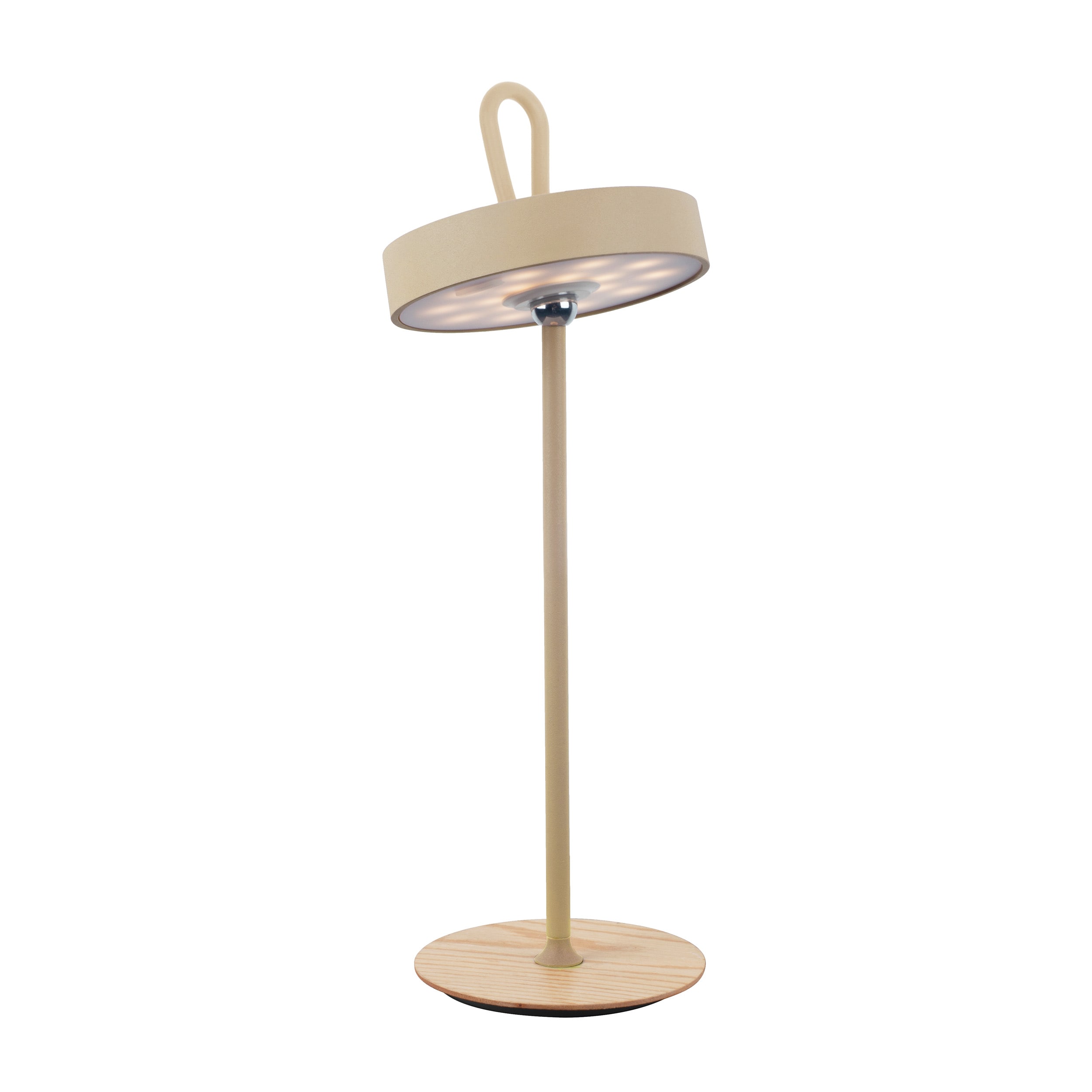 N&auml;ve LED-Akku-Tischleuchte "ELLI" frost almond - Bild 1