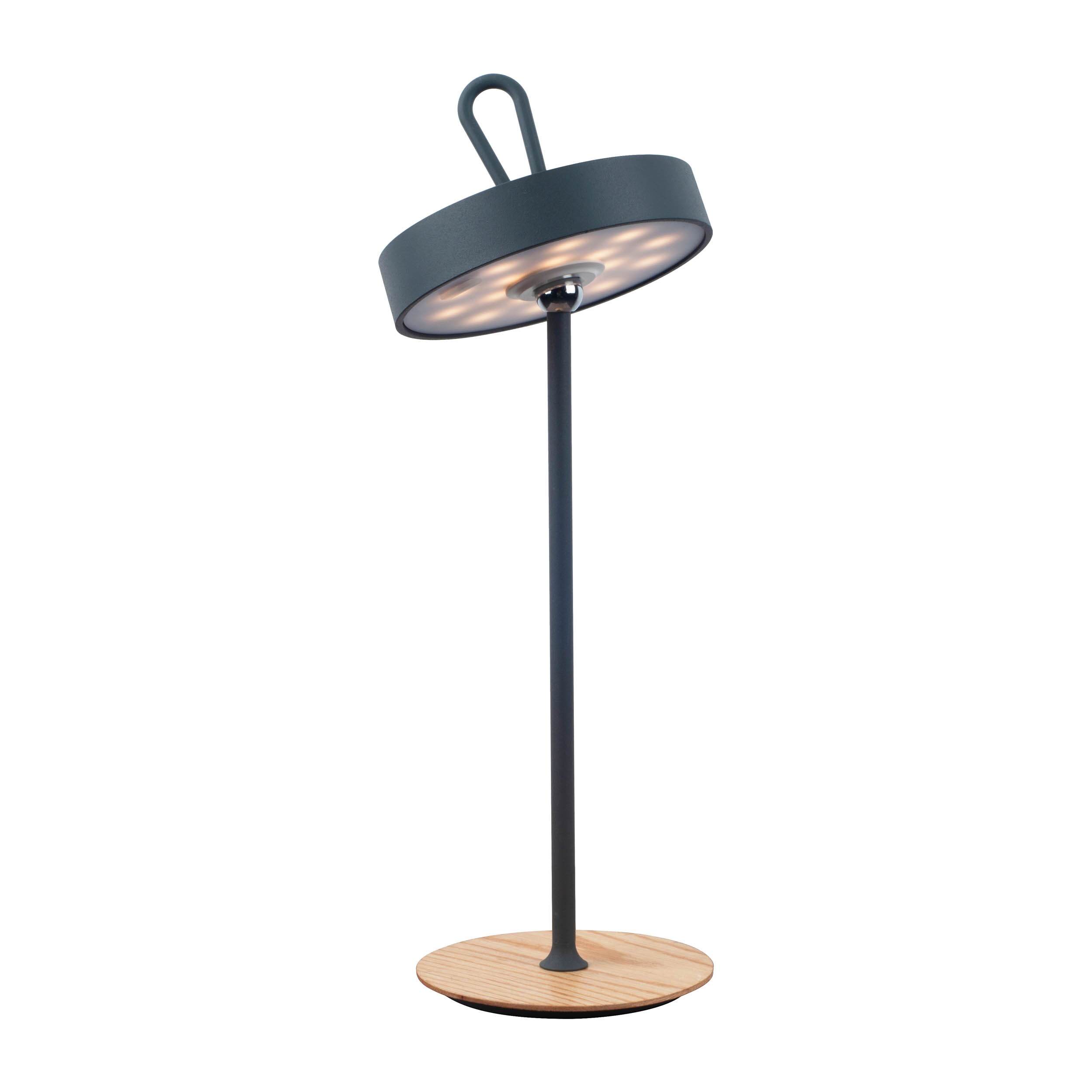 N&auml;ve LED-Akku-Tischleuchte "ELLI" grau - Bild 1